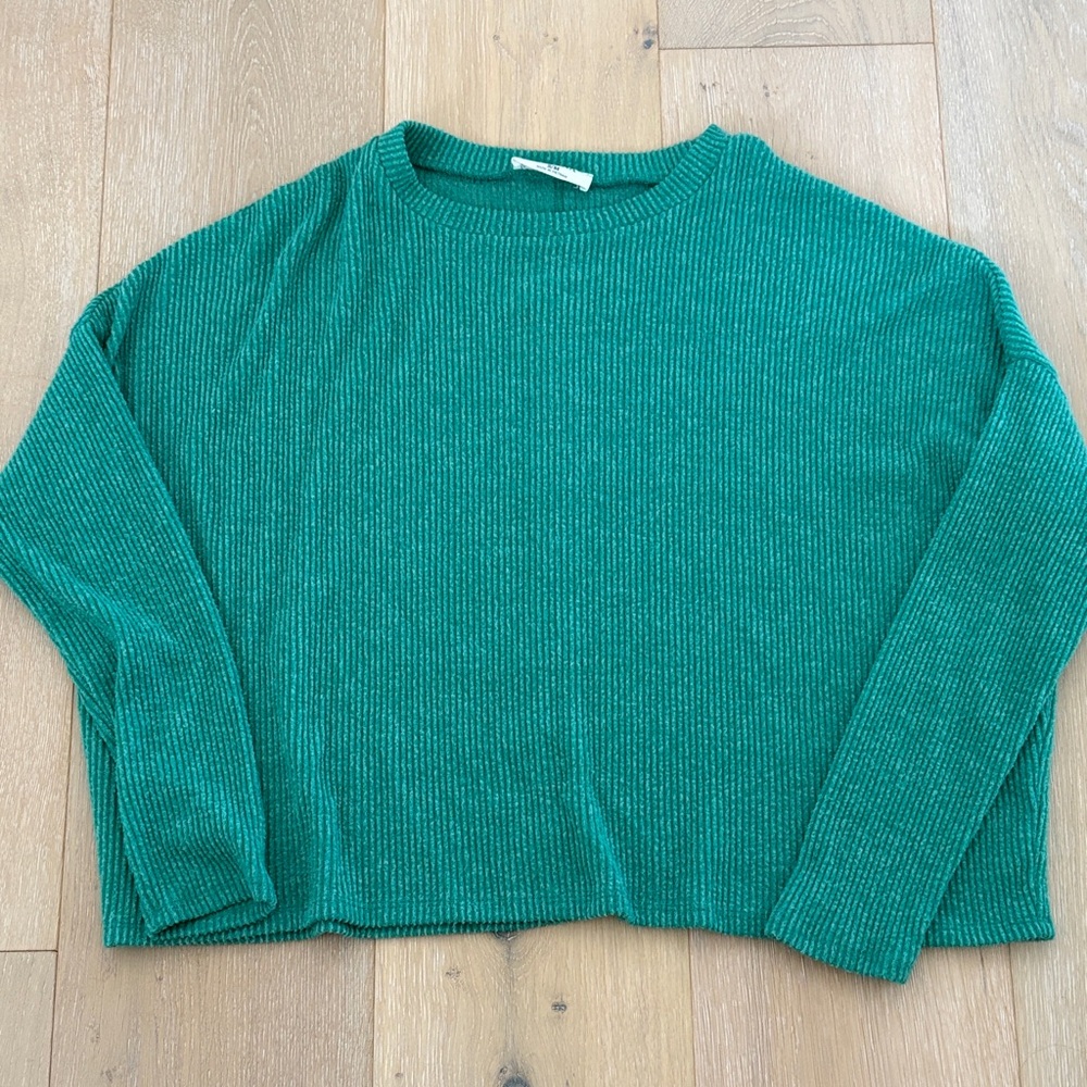 Zenana Outfitters Teal Knit Top
